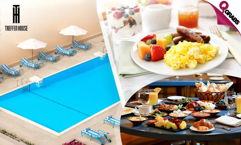 Breakfast Buffet & Pool Access at Treffen House Hotel!